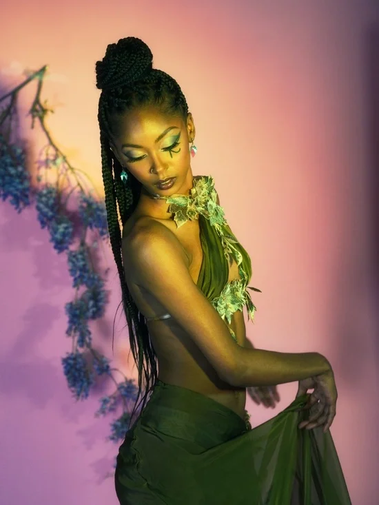Haus of Zavier Green Goddess Avant Garde Maxi Dress (Limited Edition) - Picture 2 of 5